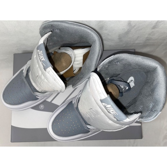 Nike Air Jordan‎ 1 Retro High OG Stealth White Gray Shoes Mens Size 7 Womens 8.5